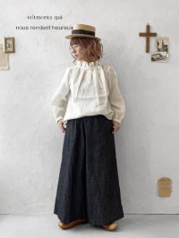 nous rendent heureux／りぼんフリル襟ブラウス・オフ