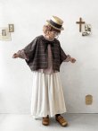 画像15: MARCHE' DE SOEUR／セーラー襟のタッセルちびジャケット・レッドブラウンチェック (15)