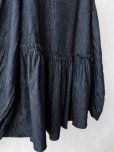画像6: ubasoku/0108 ギャザーブラウス・インディゴ (6)