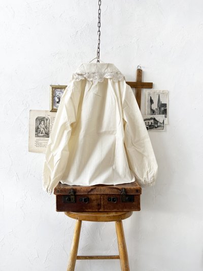 画像7: nous rendent heureux／バテンレース襟ブラウス・ライトベージュ