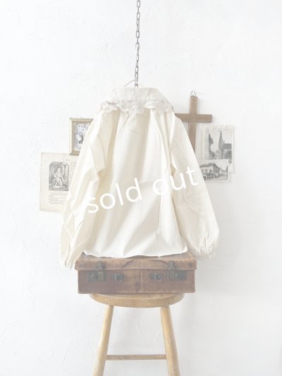 画像7: nous rendent heureux／バテンレース襟ブラウス・ライトベージュ