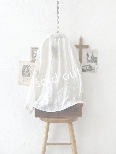 画像8: nous rendent heureux／フリル襟ピンタックブラウス・オフ