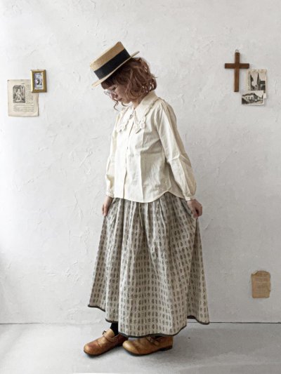 画像9: nous rendent heureux／バテンレース襟ブラウス・ライトベージュ