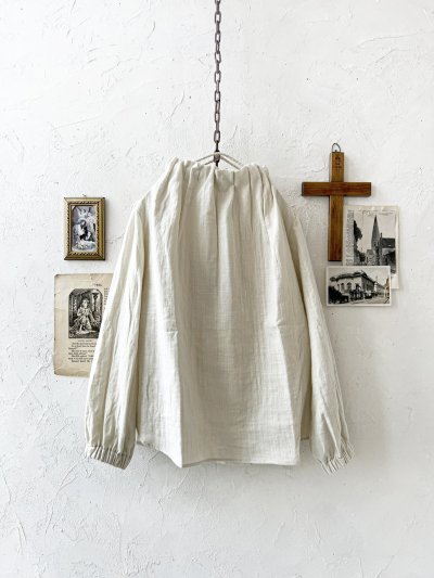 画像3: nous rendent heureux／タックネックブラウス・エクリュ