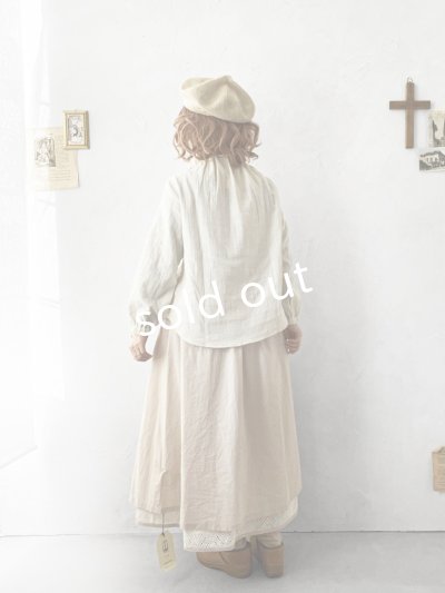 画像13: nous rendent heureux／タックネックブラウス・エクリュ