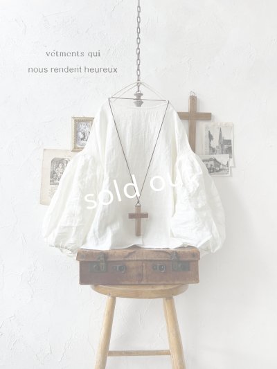 画像1: nous rendent heureux／バルーン袖ブラウス・オフ