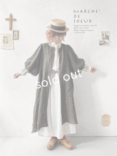 画像16: MARCHE' DE SOEUR／ホイップガーゼワンピース・チャコール