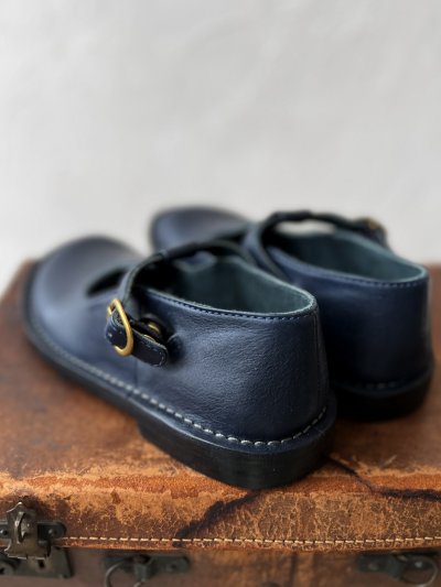 画像7: Diu／本革 Tストラップシューズ・ダークネイビー［M / L］