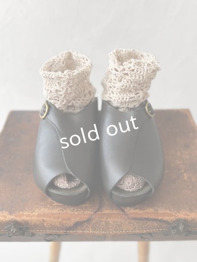 画像2: Diu／オープントゥサンダル・ブラック［M］