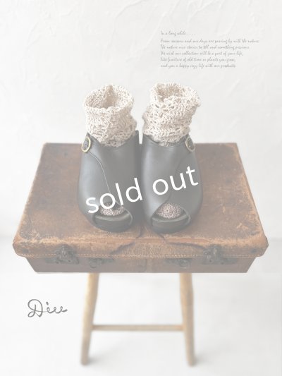 画像1: Diu／オープントゥサンダル・ブラック［M］