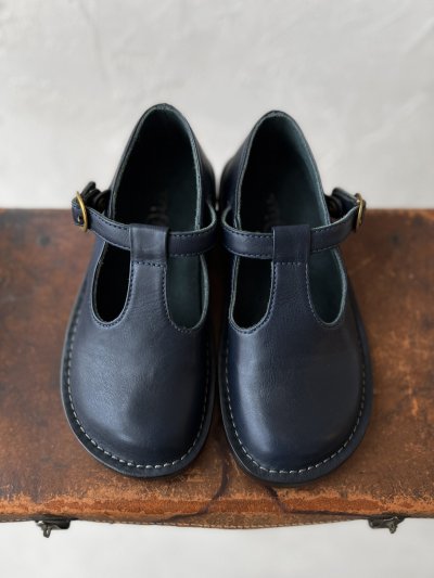 画像8: Diu／本革 Tストラップシューズ・ダークネイビー［M / L］