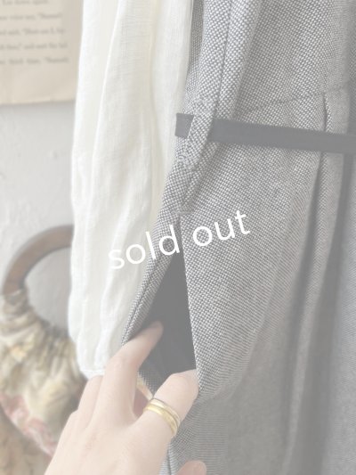 画像5: Branch m'／2wayウエストリボンワンピース・グレー