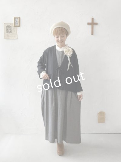 画像14: Branch m'／2wayウエストリボンワンピース・グレー