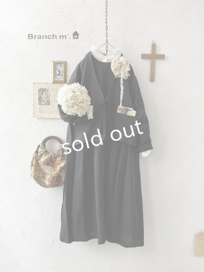 画像1: Branch m'／ウエストリボンジャケット・黒