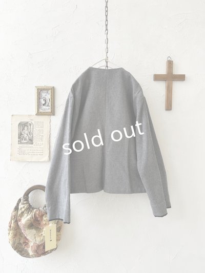 画像6: Branch m'／ウエストリボンジャケット・グレー