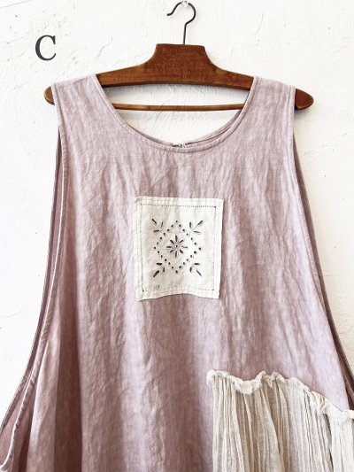 画像19: MARCHE' DE SOEUR／アンティークレース付きタブリエドレス・サクラ