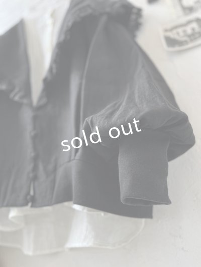 画像5: MAGALI /コルトレイクリネン レース襟カーディガン・ブラック