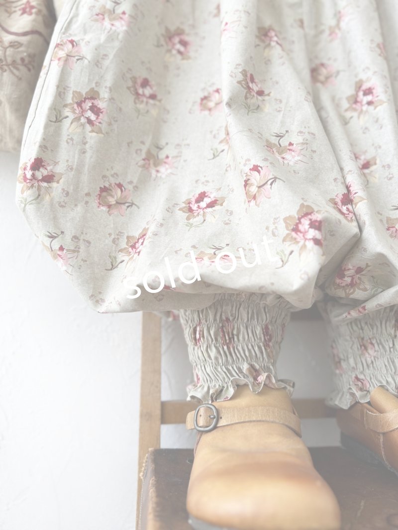 画像5: MARCHE' DE SOEUR／ピエロパンツ・グレージュピンクローズ (5)