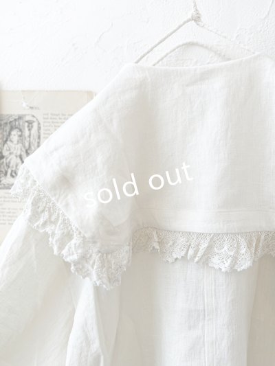 画像15: MAGALI /コルトレイクリネン レース襟カーディガン・アイボリー