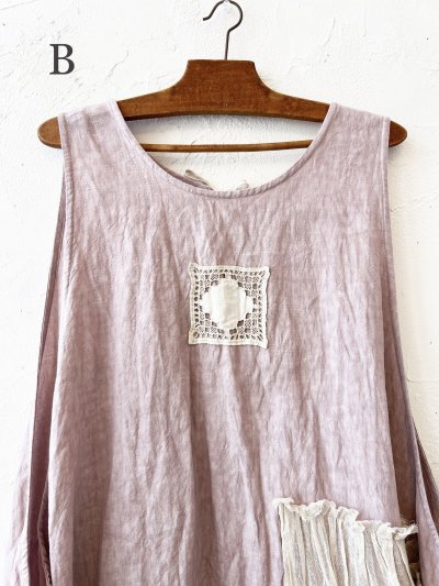 画像18: MARCHE' DE SOEUR／アンティークレース付きタブリエドレス・サクラ