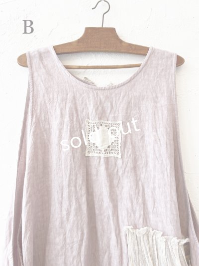 画像18: MARCHE' DE SOEUR／アンティークレース付きタブリエドレス・サクラ