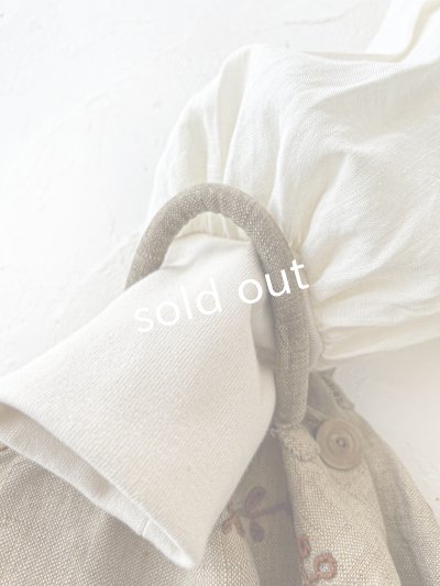 画像10: MAGALI /コルトレイクリネン レース襟カーディガン・アイボリー