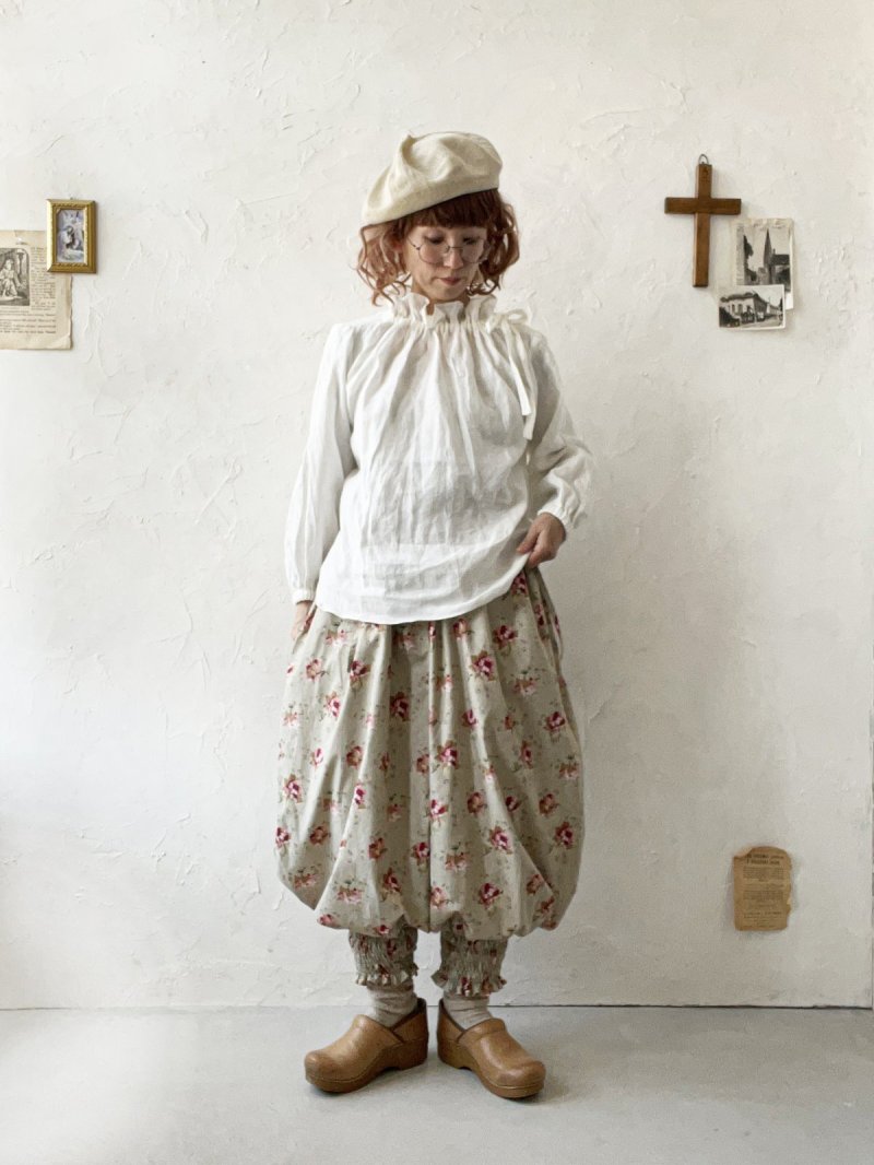 画像14: MARCHE' DE SOEUR／ピエロパンツ・グレージュピンクローズ (14)