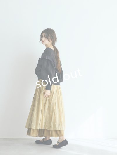 画像9: MAGALI /コルトレイクリネン レース襟カーディガン・ブラック