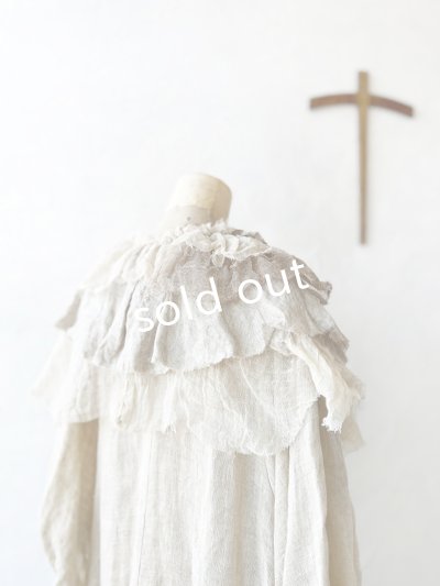 画像6: pollenbienco／アンティークレースのティペット・D