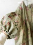 画像7: MARCHE' DE SOEUR／パフ袖チュニックワンピース・花柄モスグリーン (7)