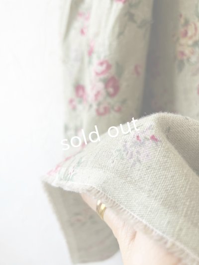 画像11: MARCHE' DE SOEUR／パフ袖チュニックワンピース・花柄モスグリーン