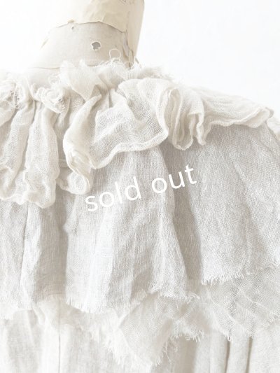 画像7: pollenbienco／アンティークレースのティペット・A