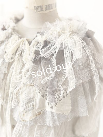 画像3: pollenbienco／アンティークレースのティペット・C