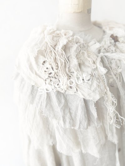 画像4: pollenbienco／アンティークレースのティペット・B