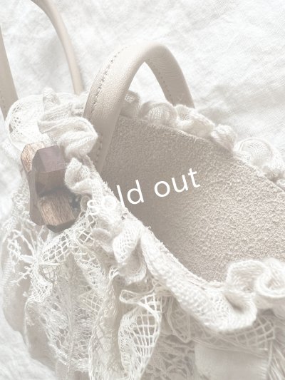 画像5: pollenbienco／アンティークレースのポシェット・ベージュ