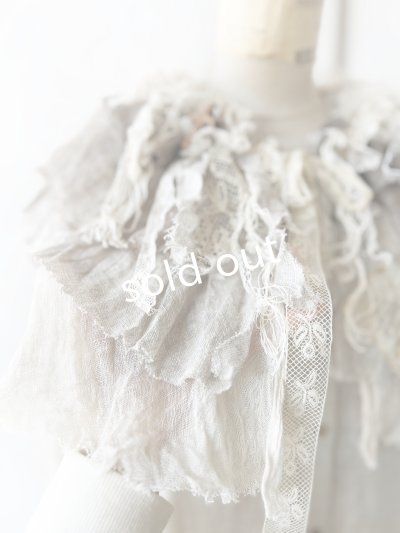 画像8: pollenbienco／アンティークレースのティペット・C