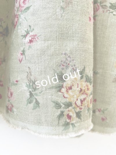 画像9: MARCHE' DE SOEUR／パフ袖チュニックワンピース・花柄モスグリーン