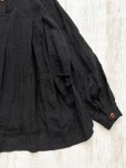 画像11: Reliure／Tucked ruffle collar blouse・black (11)