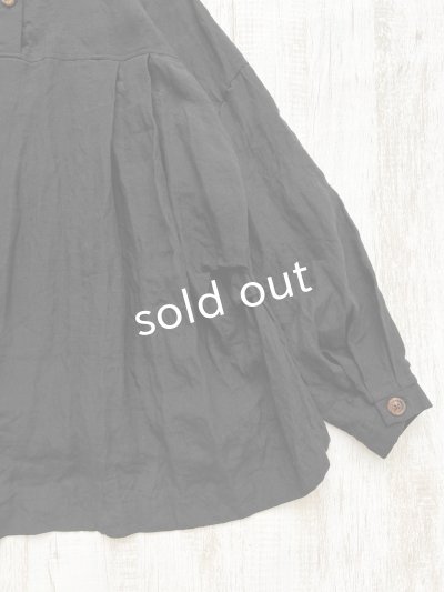 画像11: Reliure／Tucked ruffle collar blouse・black