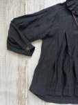 画像8: Reliure／Tucked ruffle collar blouse・black (8)