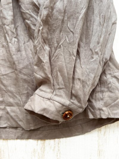 画像7: Reliure／Tucked ruffle collar blouse・ash pink