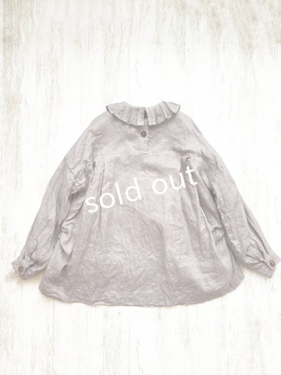 画像10: Reliure／Tucked ruffle collar blouse・ash pink