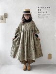 画像15: MARCHE' DE SOEUR／パフ袖チュニックワンピース・花柄モスグリーン (15)
