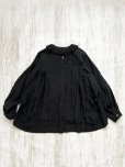 画像9: Reliure／Tucked ruffle collar blouse・black (9)