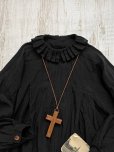 画像6: Reliure／Tucked ruffle collar blouse・black (6)