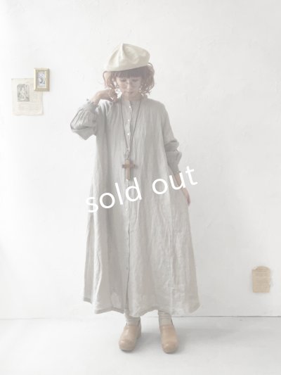 画像13: 08mab/シャーリング袖ワンピース・ベージュ