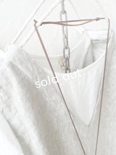 画像4: 08mab/重ね着風ワンピース・グレージュ×オフ