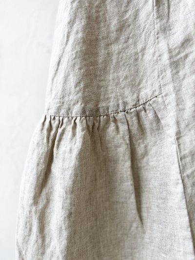 画像4: 08mab/裾ギャザー切り替えワンピース・生成り