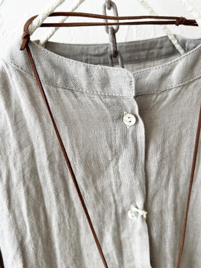 画像3: 08mab/シャーリング袖ワンピース・ベージュ