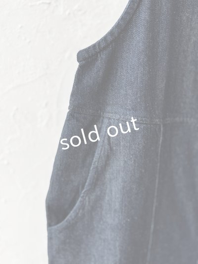 画像4: 08mab/デニムサロペットバレルパンツ・インディゴ